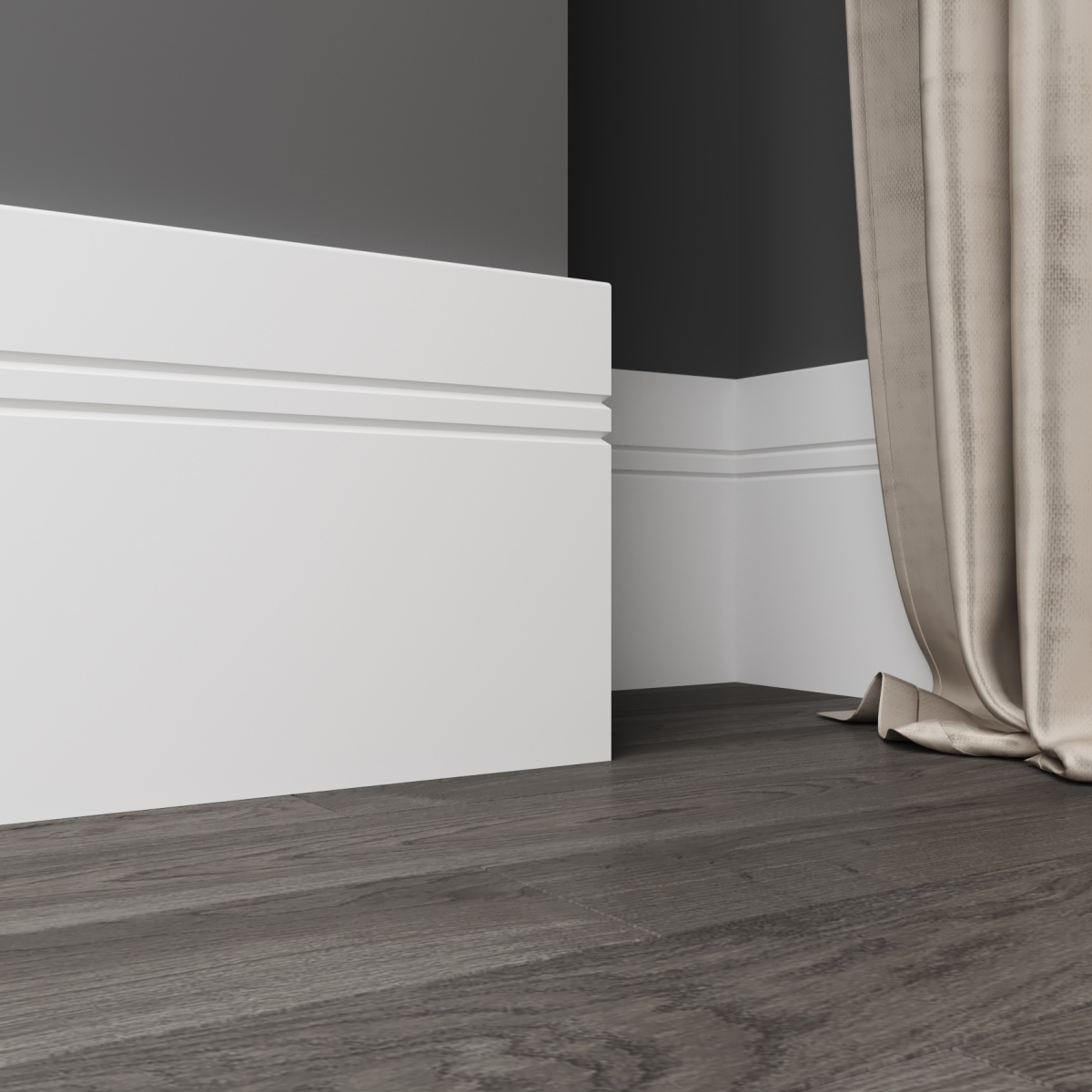 Плинтус под покраску Ultrawood Base 5902 i 2000х230х15 мм